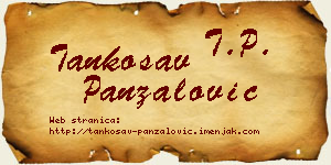 Tankosav Panzalović vizit kartica